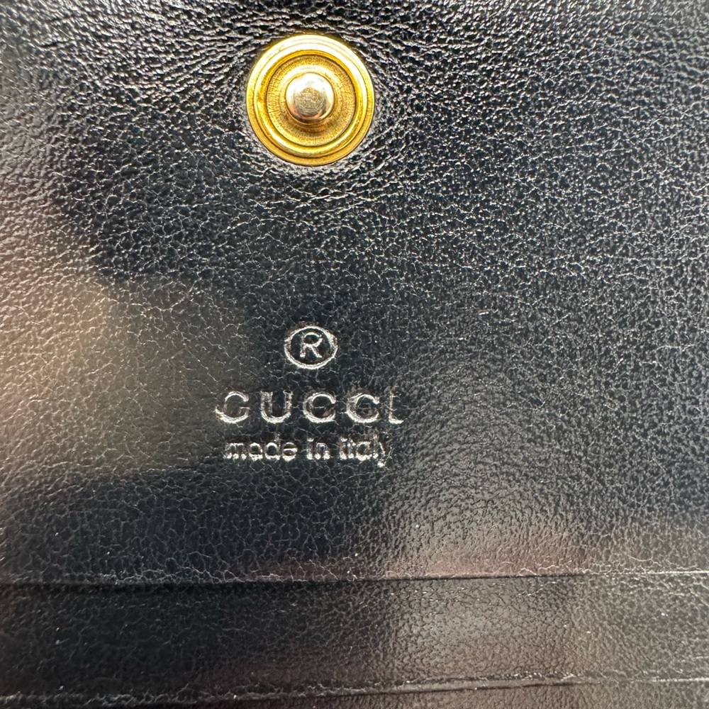 Authentic Gucci Black GG Marmont Card Holder Wallet - Picture 9 of 12